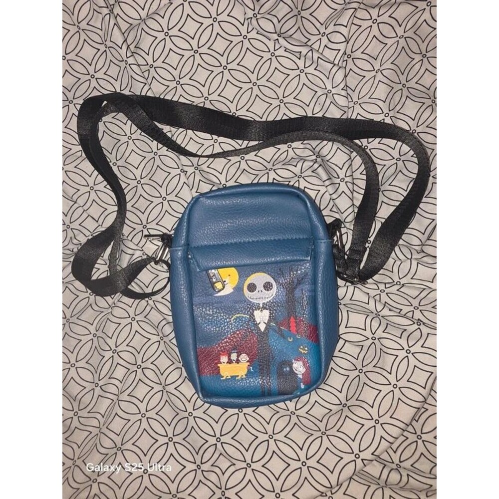 Buckle down nightmare before Christmas crossbody bag handbag purse tote bag00!